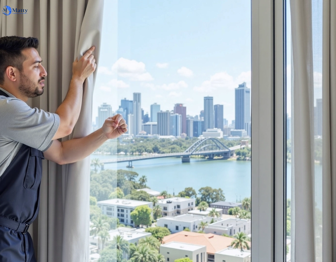 Professional curtain steam cleaning service manly-vale-nsw QLD by Matty Curtain Cleaning