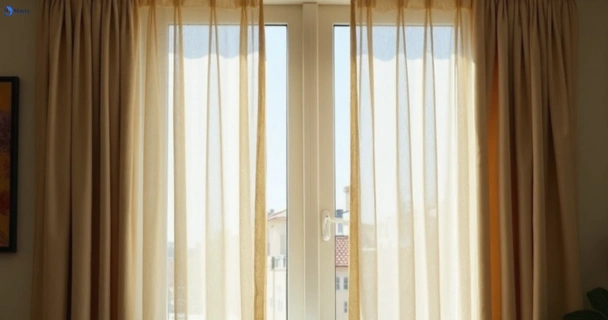Dull dusty drapes in manly-vale-nsw before professional cleaning